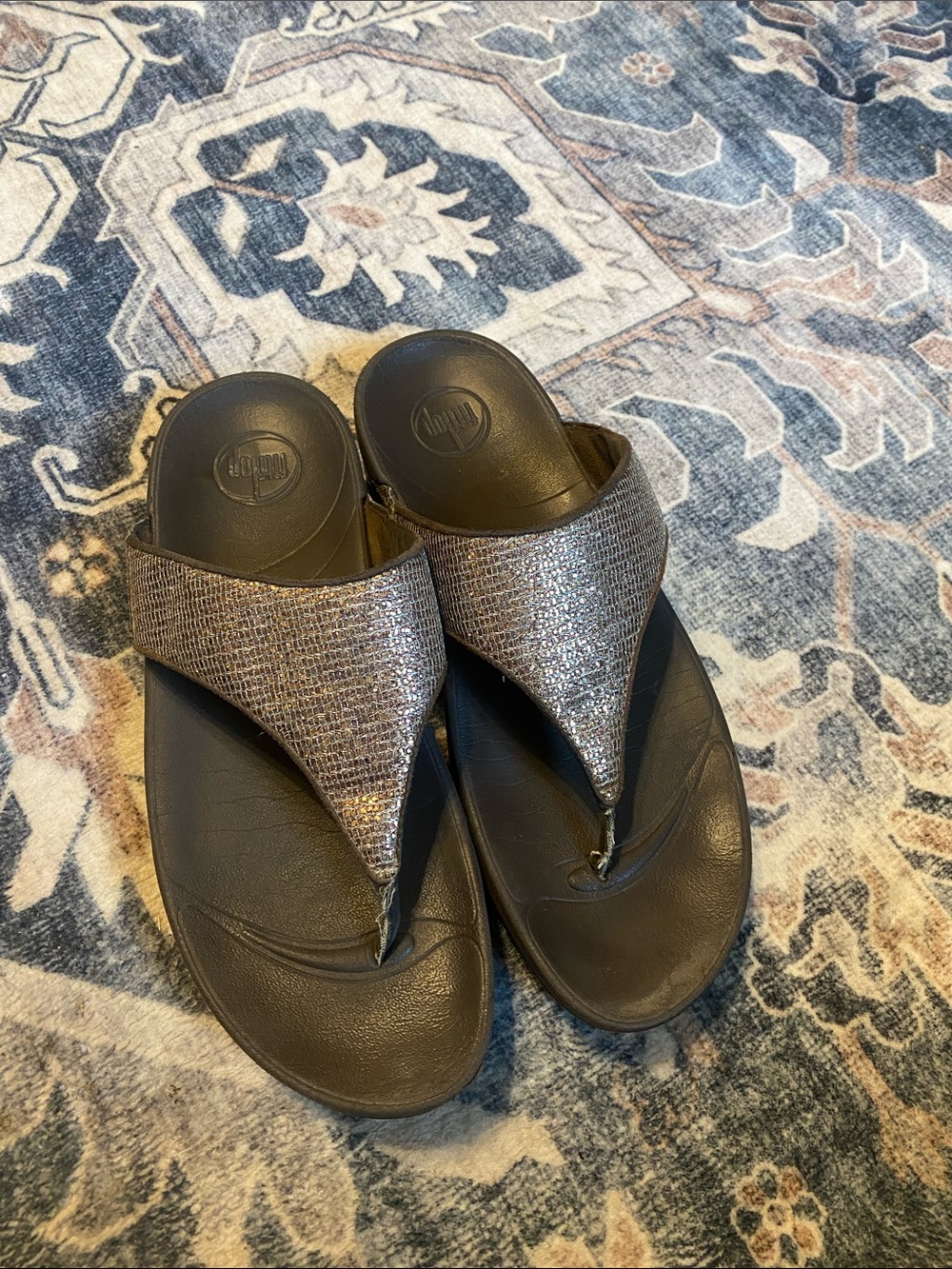 Fitflop Metallic Bronze Thong Sandals